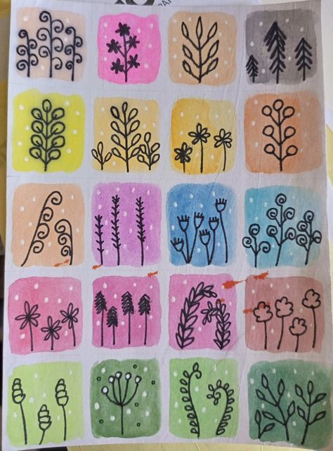 Doodle Flowers, Doodle Videos, Doodle Art Flowers, Flower Line Drawings, Floral Doodle, Watercolor Sketchbook, Easy Doodle Art, Bullet Journal Art, Pencil And Paper