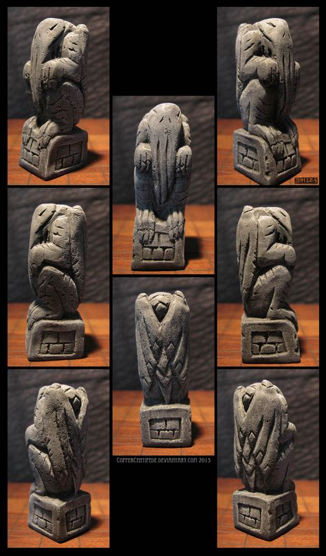 Cthulhu Statue, Cthulhu Fhtagn, Lovecraft Art, Cthulhu Art, D&d Minis, Lovecraftian Horror, Cthulhu Mythos, Dark Artwork, Wood Carving Patterns