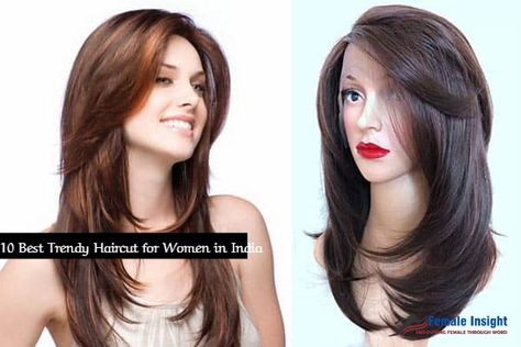 Whether you’re scoping out the 10 Best Trendy Haircut For Women in India or curious to see the most popular haircuts of 2020, you’ve landed on the right place. Latest Haircut For Women Long Hair, Haircut Design For Women, Latest Haircut For Women, Haircut Trending, Indian Hair Cuts, Hairstyles For Indian Wedding, Haircut For Women, Haircut Styles For Women, Cool Hairstyles For Girls