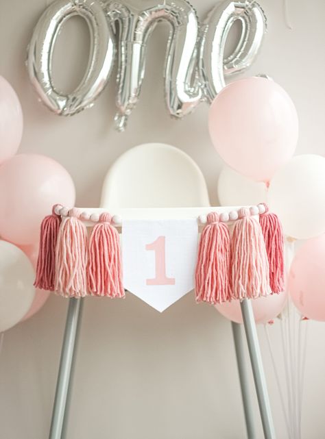 Baby Girl High Chair Banner, Pink Tassel Garland, One Highchair Banner Fabric, Shades of Pink Birthday Banner, Smash Cake Garland Pink Baby High Chair Birthday Decoration, Tassel High Chair Banner, Diy High Chair Banner First Birthday, Diy Highchair Birthday Banner, 1st Birthday High Chair Decorations, High Chair Birthday Decor, First Birthday Girl Decorations, First Birthday High Chair Decoration, Pink High Chair