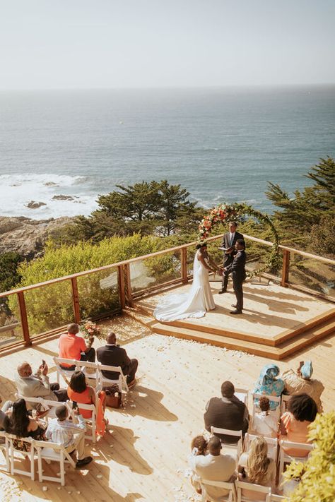 Hyatt Carmel Highlands Inn Wedding in Big Sur, California Big Sur Engagement Photos, Nigerian Attire, Big Sur Engagement, Carmel Weddings, Big Sur Wedding, Big Sur California, Inn Wedding, American Wedding, Big Sur