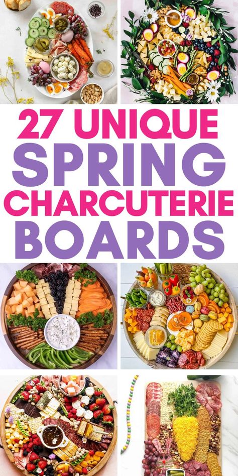 unique charcuterie board themes Easter Snack Board, Spring Charcuterie Board Ideas, Appetizer Charcuterie Board Ideas, Charcuterie Board Ideas Easy, Themed Charcuterie Board Ideas, Cheese Board Aesthetic, Charcuterie Board Ideas Simple, Spring Charcuterie Board, Spring Party Food