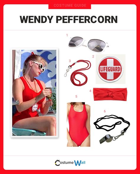 The best Wendy Peffercorn costume guide online. Capture the look of this much-loved lifeguard from 1993’s The Sandlot film. Sandlot Lifeguard Costume, Squints And Wendy Costume, Wendy Peffercorn Costume, Sandlot Costume, Squints And Wendy, Marley Shelton, Wendy Costume, Lifeguard Costume, Badass Halloween Costumes