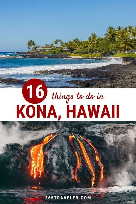 Kona is a wonderful place to vacation, whether you’re a new or experienced Hawaii visitor. The sunny, scenic town is located on the western edge of the Big Island of Hawaii, and it’s home to stylish hotels, pristine beaches, and some of the most memorable adventures in the entire state.  Read along to learn about the best things to do in Kona Hawaii, and get ready to discover a place rich with history and culture. Kona Island, Hawaii Trip Planning, Big Island Travel, Kailua Kona Hawaii, Hawaii Kona, Island Holidays, Black Sand Beaches, Hawaii Things To Do, Hawaii Travel Guide