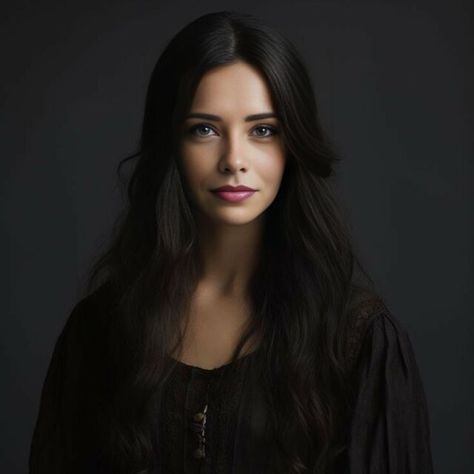 Female Book Characters, Dark Hair Blue Eyes, Writing Projects, Mako Mermaids, Formal Hair, Girls With Black Hair, Female Character Inspiration, Gray Eyes, Long Black Hair