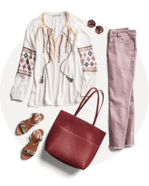 Dressing For The Weather, Wherever You Are | Stitch Fix Style Boho Blouse Outfit, Dressing For Winter, Stitch Fix Outfits, Stitch Fix Stylist, Boho Chic Outfits, Skirt Maxi, Boho Blouse, Boho Top, Womens Fashion For Work