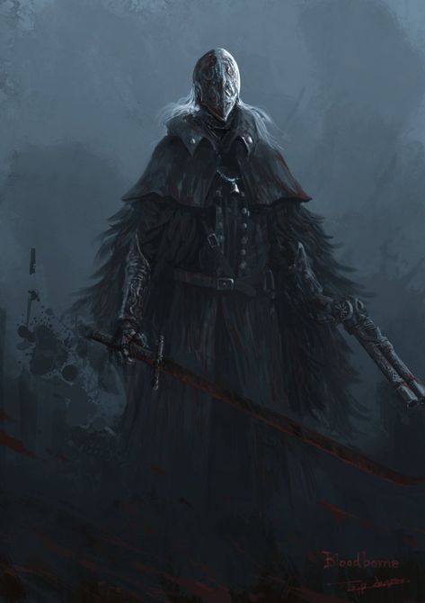 Bloodborne Cainhurst Knight, Crow Of Cainhurst, Bloodborne Outfits, Bloodborne Fanart, Bloodborne Art, Old Blood, Soul Game, Dark Souls 3, 다크 판타지