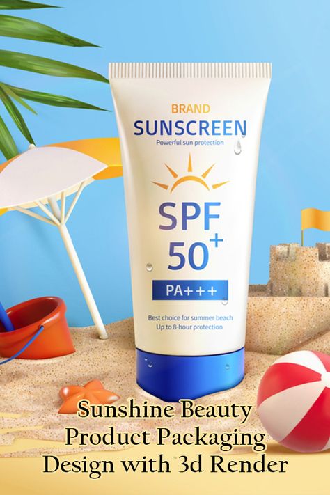 Sunscreen Label Design, Sunscreen Packaging Design, Sunscreen Packaging, Cream Packaging, Cosmetics Packaging, Packaging Label Design, Cosmetic Packaging Design, Medicine Boxes, Beauty Cream