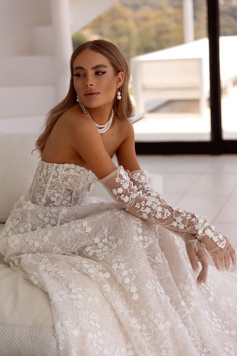 wedding dress kenny Outdoor Wedding Inspiration, Strapless Sweetheart Neckline, Lace Wedding Dress, Wedding Planners, Bridal Boutique, Bridal Collection, Sweetheart Neckline, Outdoor Wedding, Dream Wedding