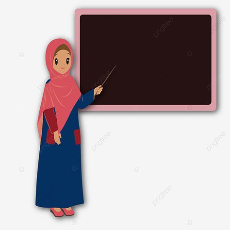 Hijab Teacher Cartoon, Guru Mengajar, Free Victor, Happy Teachers Day Card, Teacher Images, Disney Movie Art, Teacher Cartoon, Student Cartoon, Kids Cartoon Characters