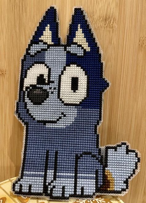 Cross Stitch World on Tumblr Bluey Cartoon Cross Stitch Pattern, Bluey Bead Pattern, Bluey Perler Bead Patterns, Bluey Pixel Art, Socks From Bluey, Bluey Crafts, Pixel Cartoon, Rave Candy, Everything Cross Stitch