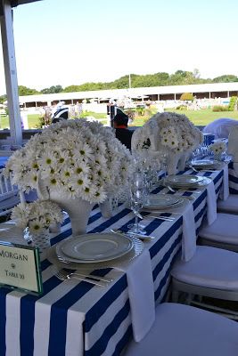 Hamptons Party, Preppy Wedding, Kennebunkport Maine, Cape Cod Wedding, Striped Table, בר מצווה, Horse Show, Maine Wedding, Nautical Wedding