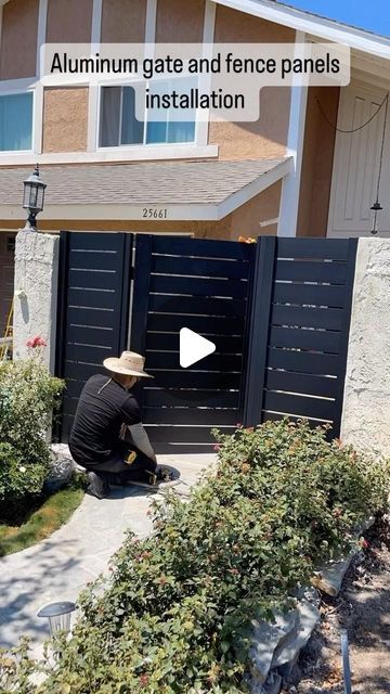 Alumission on Instagram: "DIY Aluminum horizontal fences and gates supply. Made in USA. Easy installation with basic tools." Horizontal Fences, Aluminium Gates, Horizontal Fence, Aluminum Fence, Basic Tools, Instagram Diy, Fence Panels, Fencing, Fence