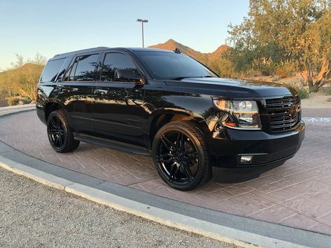 Chevy Suv Tahoe, Black Tahoe, Chevy Tahoe Ltz, Chevy Suv, Dream Vehicles, Chevy Tahoe, Gmc Trucks, Cool Trucks, Whips