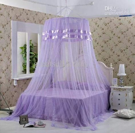 Girl Canopy Bed, Living Room Interior Design Modern, Purple Canopy, Canopy Draping, Canopy Nook, Canopy Balcony, Curtains Inspiration, Ceiling Beams Living Room, Canopy Garden