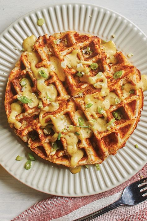 Savory Cheese & Pastrami Waffles Best Waffle Recipe, Savory Breakfast Recipes, Savory Waffles, Spicy Mustard, Savory Cheese, Waffles Recipe, Special Sauce, Delicious Donuts, What's For Breakfast