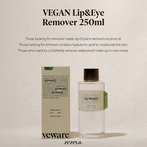 HELLO! 🖐 ZEZEYA COME BACK WITH NEW BRAND, VEWARE! VEWARE is our new launching vegan brand 🌳 Recently, the popularity of vegan cosmetics has been increasing ! Vegan cosmetics refers to cosmetics that are not tested on animals and use only natural, eco-friendly ingredients instead of animal ingredients. Vegan products do not contain any animal ingredients and are not processed with animal products💚 Let’s take a look at what products are available from the vegan cosmetics brand, VEWARE! 🌿VE... Vegan Cosmetics Brands, Vegan Products, Vegan Cosmetics, Animal Products, Vegan Brands, Come Back, Product Launch, Eco Friendly, Brand New