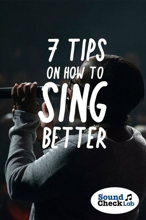 Tips on how to sing better. Check out these 7 tips on how to be a better singer. #SoundCheckLab #singing Practice Piano, Vocal Tips, Singing Training, Leading Worship, Learn Singing, Singing Techniques, Vocal Training, Vocal Lessons, Vocal Exercises