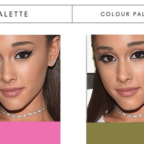 Colour Analysis | Style Session | Shopper on Instagram: "COLOUR ANALYSIS: The beautiful #arianagrande 👏🏻🤍🫶🏼 Can you see which colours lifts her features? Which colour do you think works best next to her features?⬇️ Can you see the power of colour? Do you want to learn your best colours? Visit my website to find out how I can help you👏 @imageconsultantmaidenhead (Who’s celebrities colours do you want me to analyse next?) @imageconsultantmaidenhead #ColourAnalysis #imageconsultant #deepwinter #deepautumn #softsummer #warmspring #coolsummer #brightwinter #clearwinter #warmautumn #clearspring #softautumn #darkwinter #lightsummer #findyourwowcolours #styletype #stylepersonality #colourconsultant #berkshire #warmcolours #coolcolours #ColourConfidence #colourconsultant #findyourcolourseason Clear Winter, Colour Analysis, Clear Spring, Colour Consultant, Deep Autumn, Bright Winter, Deep Winter, Image Consultant, Soft Autumn