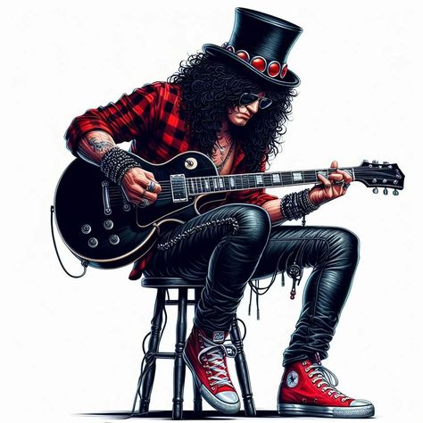 #slash @celloartia Jack Sparrow Drawing, Blues Music Art, Rock Tattoo, Rock Poster Art, Rock N Roll Art, Rock Band Posters, Action Pose Reference, Band Rock, Musica Rock