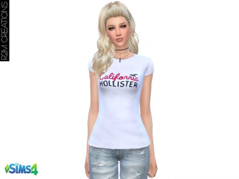 Clothing Female, Hollister Shirts, Sims 4 Update, Ts4 Cc, Brand Me, Custom Content, Hollister Tops, Shirt For Women, Sims 4