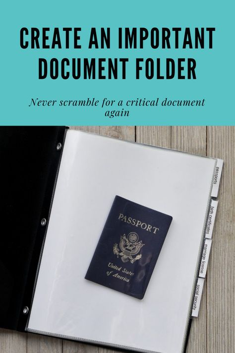 Important document folder tutorial Personal Document Organization, Business Office Ideas, Passport Documents, Divider Tabs, Home Binder, Paper Folder, Organizing Paperwork, Clear Labels, Document Folder