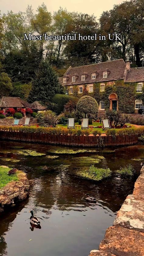 Dr Haider Ali | UK traveller | The Swan Hotel in Bibury, England, is a historic hotel dating back to the 17th century. It’s located in the picturesque village of Bibury… | Instagram The Swan Hotel Bibury, Bibury England, England Vacation, Haider Ali, England Countryside, English Cottages, Quaint Cottage, Vacation Goals, Holiday Places