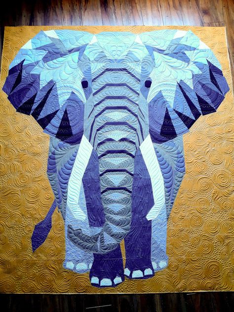 Elephant Paper Piecing, Craft Elephant, Elephant Quilts, Elephant Quilts Pattern, Violet Craft, Elephant Quilt, Lone Star Quilt, Foundation Paper Piecing Patterns, Paper Pieced Quilt