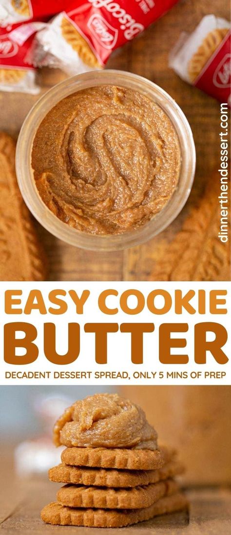 Biscotti Butter Recipes, How To Make Biscoff Cookie Butter, Cookie Butter Sauce, Easy Cookie Butter Recipes, Speculoos Dessert Recipes, Homemade Biscoff Spread, Homemade Cookie Butter Recipes, Cookie Butter Recipes Homemade, Cookie Butter Board