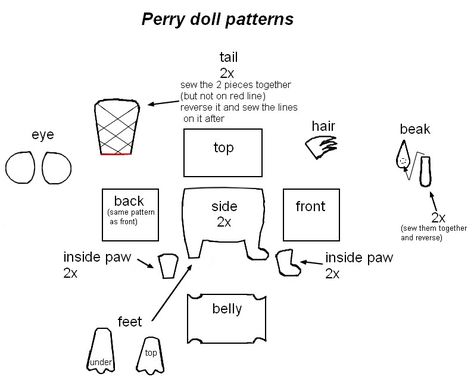 http://blackrose8083.deviantart.com/art/Perry-the-Platypus-doll-patterns-329179085 Perry The Platypus Sewing Pattern, Perry The Platypus Plush Pattern, Garfield Plush Pattern, Perry The Platypus Plush, Platypus Sewing Pattern, Platypus Plush, Plushies Pattern, Carpet Display, Garfield Plush