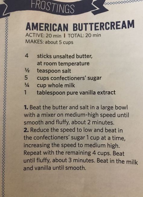 How To Make American Buttercream, American Frosting Recipe, Smooth American Buttercream Frosting, How To Improve Canned Frosting, Easy Cake Frosting Recipe, Easy Cake Frosting, Recipe Buttercream Frosting, American Buttercream Frosting Recipe, Buttercream Frosting Recipe Easy