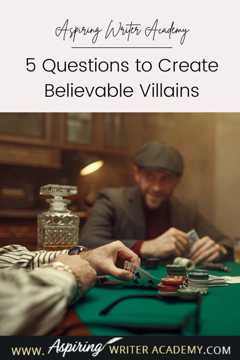 What is the difference between an antagonist and a villain? What motivates a villain to do heartless, hurtful, vindictive, terrible things? How can you bring the villain in your fictional story to life for your reader in an identifiable, believable, understandable way? In our post, 5 Questions to Create Believable Villains, we explore the first questions you should ask when you start to brainstorm this type of character for your story. Writing Fiction, Villain Character, Negative Traits, Evil Villains, Creative Writing Tips, Aspiring Writer, Writing Career, Creating Characters, What Is The Difference Between