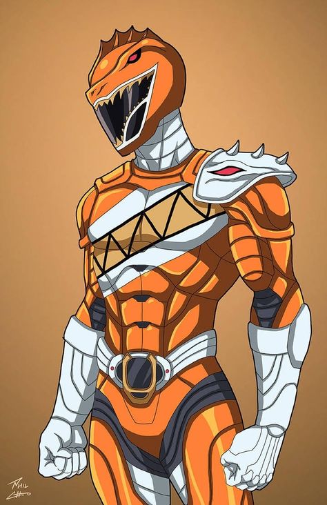 Orange Spinosaurus Ranger _Earth-27 Earth 27, Ranger Armor, Power Rangers Comic, Power Rangers Ninja Storm, Avengers Coloring Pages, Power Rangers Megazord, Phil Cho, Power Rangers Cosplay, New Power Rangers