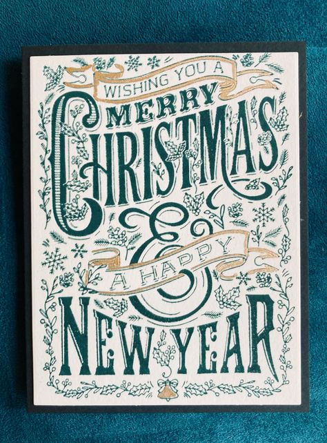 Christmas Card - Spellbinders Better Press Merry Christmas & Happy New Year Spellbinders Handmade Holidays 2024, Spellbinders Betterpress Christmas, Spellbinders Betterpress, Spellbinders Joyful Christmas Card Kit, Merry New Year, Letterpress Holiday Cards, Merry Christmas Happy New Year, Holiday 2024, Christmas Happy New Year