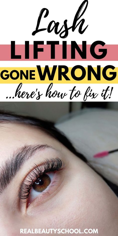 How to fix an over curled lash lifting at home! If your lash lifting went wrong, here are 5 simple ways to fix lifted lashes that are too lifted or too curled! How to fix lash lifting too lifted or too curled with this easy Lash lifting too lifted fix! Lash lifting before and after - lash lifting aftercare - lash lifting before and after - at home - DIY - lash lifting tips - beauty tips Lash Lift And Tint Before And After, Lash Lift Before And After, Lash Lift At Home, Lash Lift Tips, Lifted Lashes, Beauty Routine Planner, Keratin Lash Lift, Facial Room, Lash Lifting