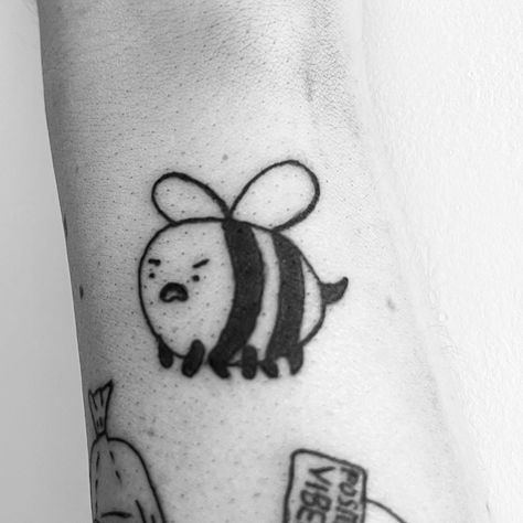 Adventure Time Bee, Bee Sticker, Bee Tattoo, Print Tattoos, Adventure Time, Paw Print Tattoo, Paw Print, Tattoo Ideas, Bee