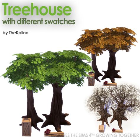 ts4 growing together treehouse with swatches Sims 4 Treehouse, Sims 4 Daycare, Sims Home Ideas, Dog Ram, Small Cow, The Sims 4 Maxis Match, Sims Home, Lion Cat, Sims 4 Expansions