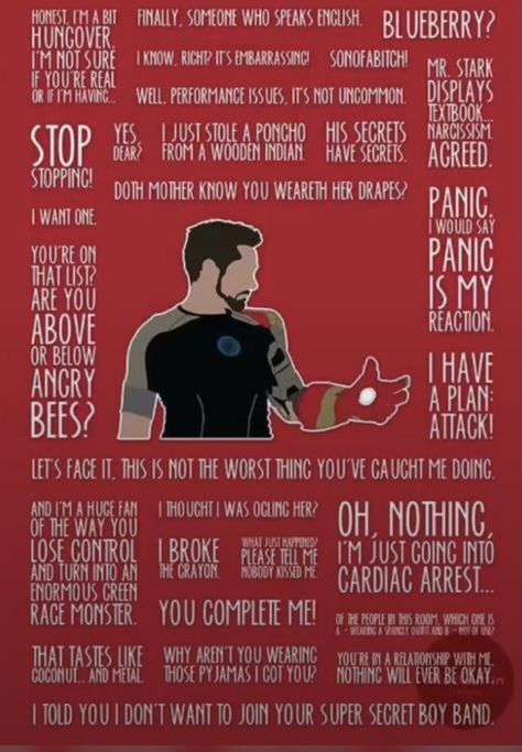 Marvel Senior Quotes, Marvel Sayings, Sayings Wallpaper, Tony Stark Quotes, Stark Quote, Avengers Quotes, Senior Year Of High School, Marvel Superheroes Art, Superhero Poster