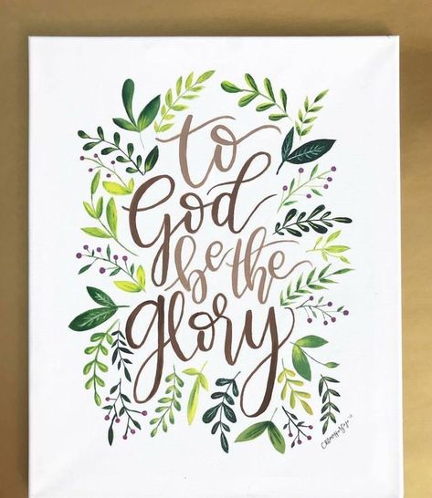 Bible Verse Calligraphy Hand Lettering, Watercolor Scripture Art, Stories English, Quotes Bible Verses, Change Your Thinking, To God Be The Glory, Watercolor Calligraphy, Christian Artwork, Hand Lettering Art