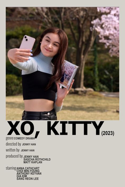 Xo Kitty Poster, Xo Kitty, Korean Movies, Night Film, Polaroid Poster, Jenny Han, Kim Sang, Chinese Movies, Netflix Series