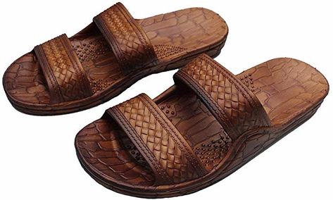 Amazon.com | IMPERIAL SANDALS HAWAII Footwear Brown Black Gray Jesus Sandal Slipper for Women Men and Teen Classic Style | Sandals Jesus Sandals, Buy Nike Shoes, Black Jesus, Grey Sandals, Double Strap Sandals, Hawaii Usa, Outdoor Sandals, Unisex Shoes, Brown Sandals