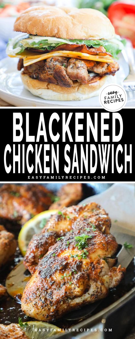 Blackened Chicken Sandwich · Easy Family Recipes Blacken Chicken Sandwich, Blackened Chicken Wrap Recipe, Blackened Chicken Burger, Spicy Grilled Chicken Sandwich Recipes, Blackened Chicken Sandwich Recipe, Blackstone Grill Chicken Sandwich, Chicken Sandwich Blackstone, Black Stone Chicken Sandwich, Blackened Chicken Sliders