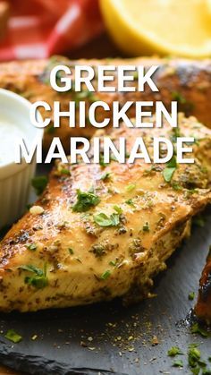 Chicken Marination Recipes, Greek Rotisserie Chicken Recipes, Meditranian Recipes, Authentic Greek Chicken, Greek Marinade, Greek Chicken Marinade, Grilling Chicken, Healthy Calories, Greek Recipes Authentic