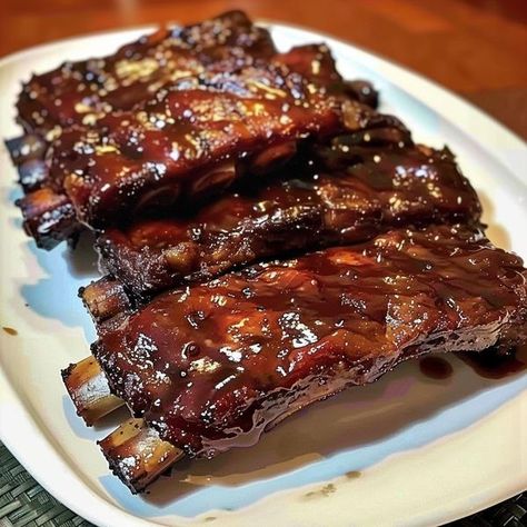 Kitchen Ema | Slow Cooker Barbequed Beef Ribs 🍖 | Facebook Bar B Que, Beef Ribs, Barbecue Sauce, 1 Cup, Slow Cooker, Garlic, Sauce, Bar