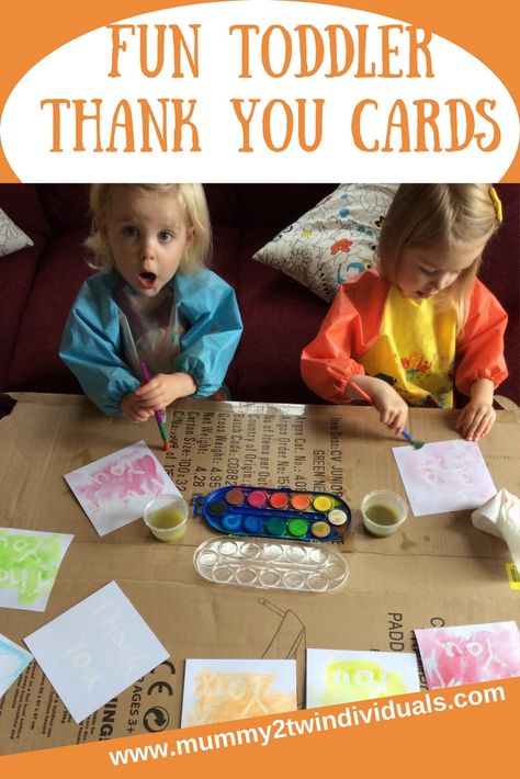 Super simple way to involve little ones in sending thank you cards. Start them young. Thank You Card Preschool Craft, Thank You Card From Preschoolers, Toddler Thank You Cards Diy, Homemade Mother’s Day Card From Baby, Nursery Thank You Card, Thank You Cards From Kids, Writing Thank You Cards, Easy Toddler, Image Fun