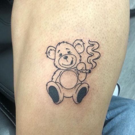 Tattoo Bear, Teddy Bear Tattoo, Work Tattoo, Instagram Cool, Bear Tattoo, Line Work Tattoo, Line Work, I Tattoo, Tatting