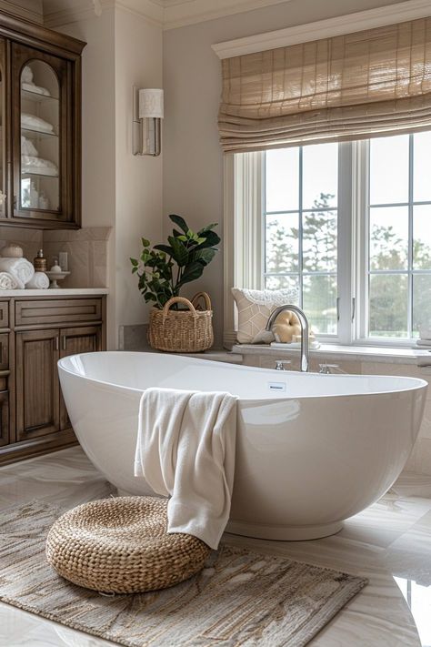 29 Chic Neutral Bathroom Decor Ideas for Timeless Elegance 4 Neutral Bathroom Decor Ideas, Taupe Bathroom, Decorating Bathrooms, Neutral Bathroom Decor, Glam Bathroom, Minimalistic Decor, Relaxing Bathroom, Neutral Bathroom, Timeless Bathroom