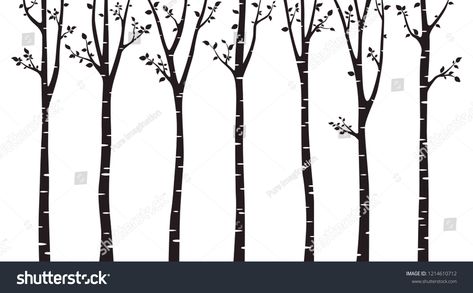 Birch tree silhouette Birch#tree#silhouette Little Christmas Trees, Holiday Flyer, Tree Silhouette, Birch Tree, Jewelry Tree, New Pictures, Royalty Free Photos, Stock Vector, Royalty Free Stock Photos