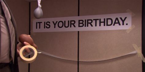 Office Themed Party, It Is Your Birthday, Funny Happy Birthday Pictures, The Office Show, Office Memes, Office Birthday, Birthday Wallpaper, Dwight Schrute, Happy Birthday Pictures