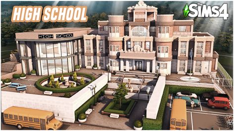 Sims 4 High Schools, The Sims 4 Private School, Sims 4 High School Years Builds, Sims 4 School Furniture, Ts4 High School Cc, High School Years Cc, High School Years Sims 4 Cc, Private School Sims 4, Sims 4 High School Years Mods